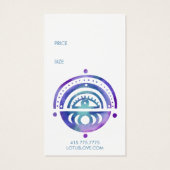 Mystic Moons CUSTOM Hang Tag Preis Größe Tag (Rückseite)