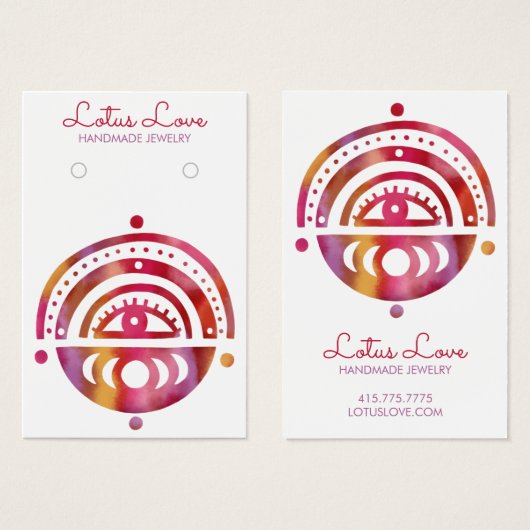 Mystic Moons Earring Necklace Juwelier Display Car (Vorne & Hinten)