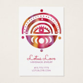 Mystic Moons Earring Necklace Juwelier Display Car (Rückseite)