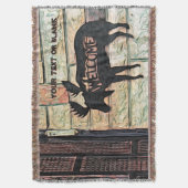 Mystic Moose Decke (Vorderseite Vertikal)