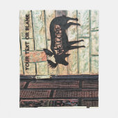 Mystic Moose Fleecedecke (Vorderseite)