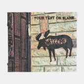 Mystic Moose Fleecedecke (Vorderseite (Horizontal))