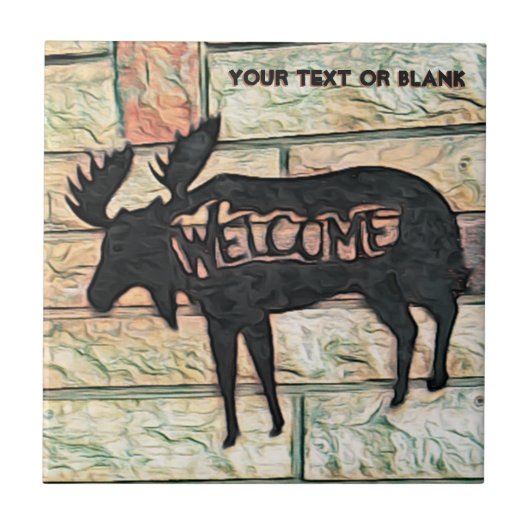 Mystic Moose Fliese (Vorderseite)