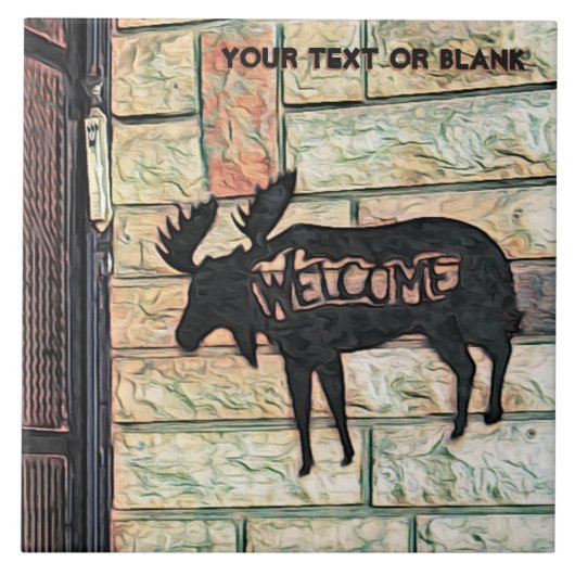 Mystic Moose Fliese (Vorderseite)