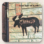 Mystic Moose Getränkeuntersetzer (Vorderseite)