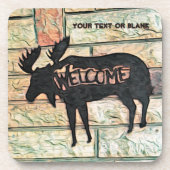 Mystic Moose Getränkeuntersetzer (Vorderseite)