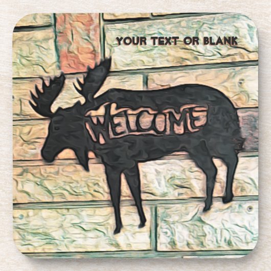 Mystic Moose Getränkeuntersetzer (Vorderseite)