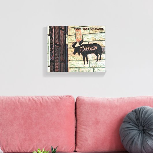 Mystic Moose Leinwanddruck (Insitu (Wohnzimmer))