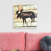 Mystic Moose Leinwanddruck (Insitu (Wohnzimmer))