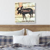 Mystic Moose Leinwanddruck (Insitu (Schlafzimmer))