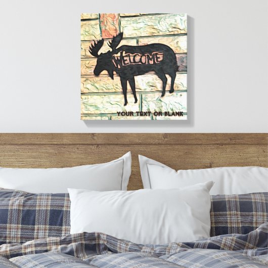 Mystic Moose Leinwanddruck (Insitu (Schlafzimmer))