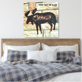 Mystic Moose Leinwanddruck (Insitu (Schlafzimmer))