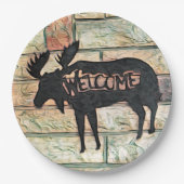 Mystic Moose Pappteller (Vorderseite)