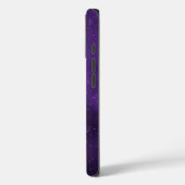 Mystic Moth & Norse Runes on Cosmic Lila Case-Mate iPhone Hülle (Rückseite / Links)