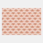 Mystic Moth Pattern auf Blush Pink Wrap Geschenkpapier Set (Vorderseite 3)