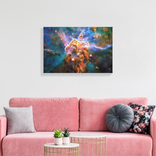 Mystic Mountain Carina Nebula Hubble Space Foto Leinwanddruck (Insitu (Wohnzimmer))