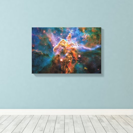 Mystic Mountain Carina Nebula Hubble Space Foto Leinwanddruck (Insitu (Holzboden))