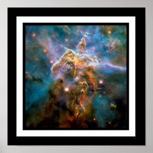 Mystic Mountain Carina Nebula Hubble Space Foto Poster