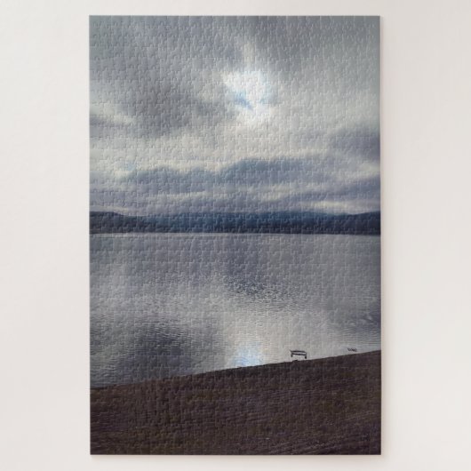 Mystic Mountain Lake Landschaft Puzzle (Vertikal)