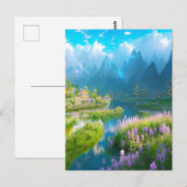 Mystic Mountain Valley Postkarte (Vorne/Hinten)