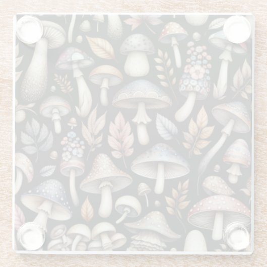 Mystic Mushrooms Glasuntersetzer (Rückseite)