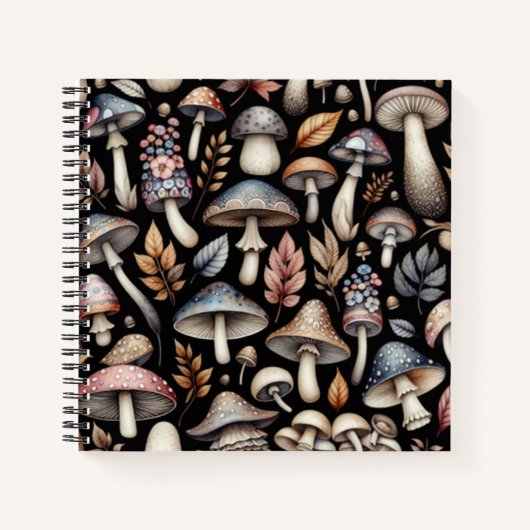 Mystic Mushrooms Notizblock (Vorderseite)