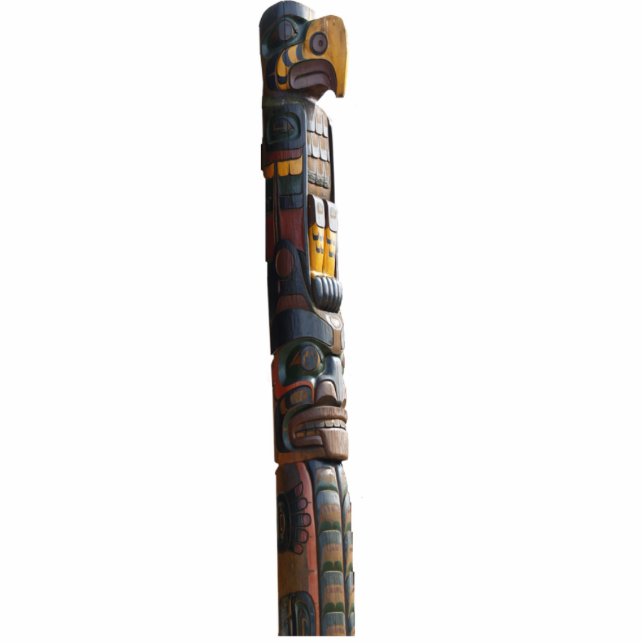 Mystic Native American Totem Pole Sculpted Gift Fotoskulptur Magnet (Vorne)