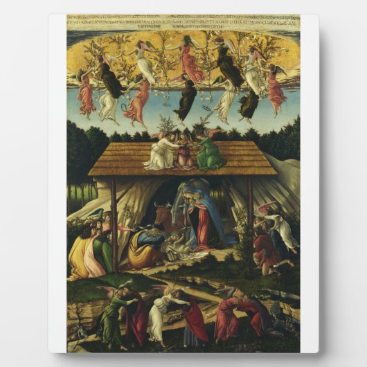 Mystic Nativi von Sandro Botticelli Fotoplatte (Vorderseite)