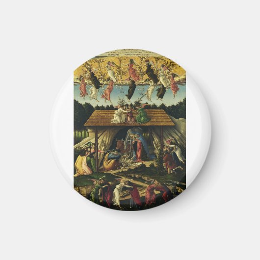 Mystic Nativi von Sandro Botticelli Magnet (Vorne)