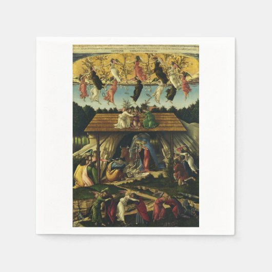 Mystic Nativi von Sandro Botticelli Serviette (Vorderseite)