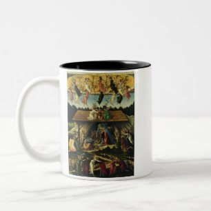 Mystic Nativi von Sandro Botticelli Zweifarbige Tasse