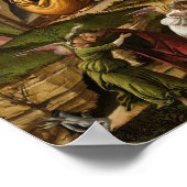Mystic Nativity, 1500 von Sandro Botticelli Poster (Ecke)