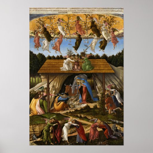 Mystic Nativity, 1500 von Sandro Botticelli Poster (Vorne)
