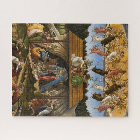 Mystic Nativity, 1500 von Sandro Botticelli Puzzle (Horizontal)