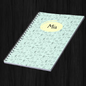 Mystic Nature Symbols Notebook - Lotus, Candles Notizblock