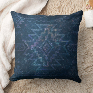 Mystic Navajo Sacred Geometry Throw Pillow Kissen