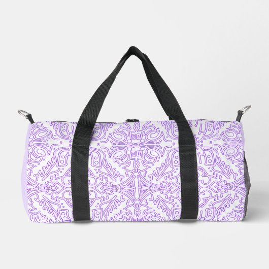 Mystic Nebula Flieder Duffle Bag (Vorderseite)