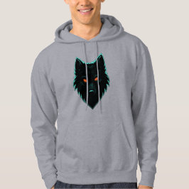 Mystic Neon Wolf Design Sweatshirt