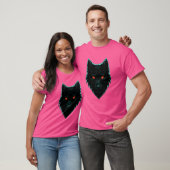 Mystic Neon Wolf Design T - Shirt (Unisex)