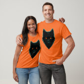 Mystic Neon Wolf Design T - Shirt (Unisex)