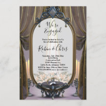 Mystic Night Gold Drapses Engagement Party