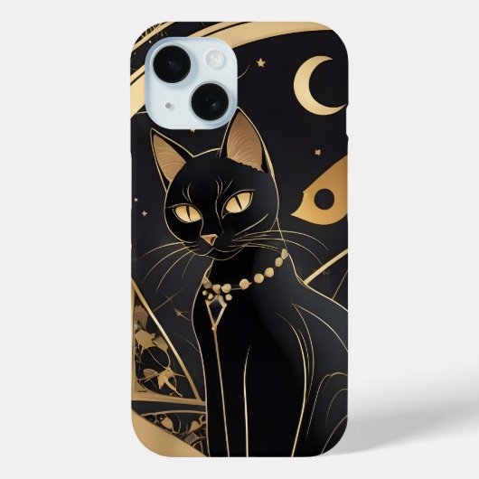 Mystic Night Guardian iPhone 15 Fall Case-Mate iPhone Hülle (Rückseite)