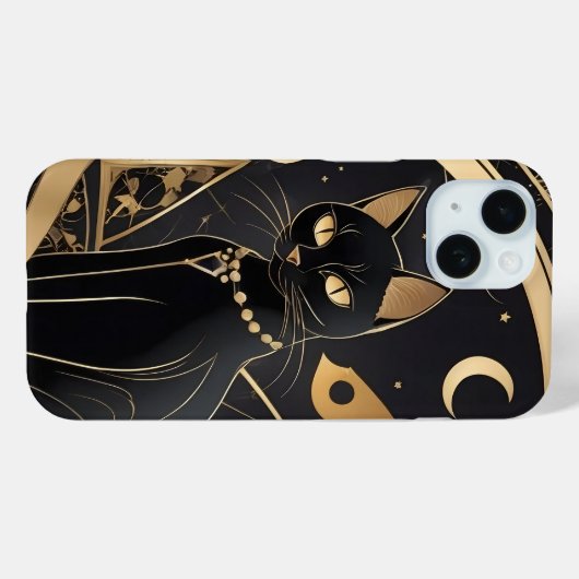 Mystic Night Guardian iPhone 15 Fall Case-Mate iPhone Hülle (Rückseite (Horizontal))