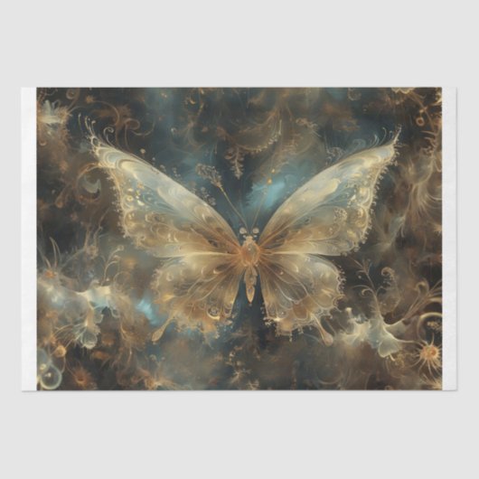 Mystic Nocturne - Verzauberte Schmetterlingsentkun Seidenpapier (Vorderseite)