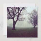 Mystic Oak Trees Country Wedding Einladungen (Rückseite)