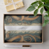 Mystic Octopus Vintage Nautical Fantasy Decoupage Seidenpapier (Geschenk)