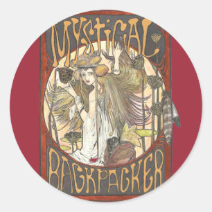 Mystic of Mystical Backpackers Stickers