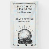 Mystic Opal Vintag Crystal Ball Psychisches Medium Banner (Vertikal)