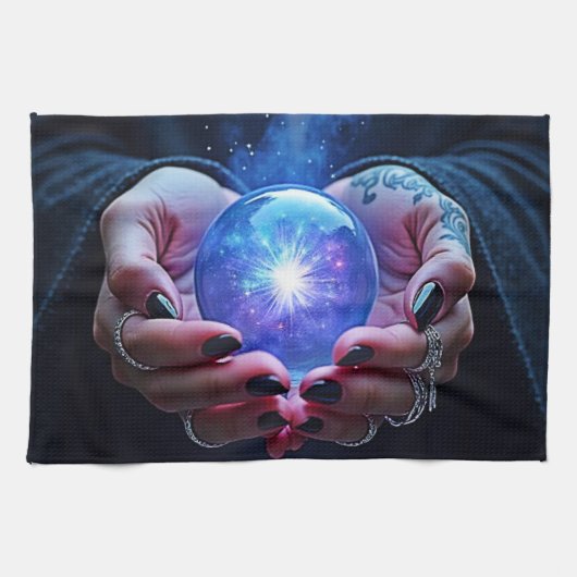 Mystic Orb of Destiny Geschirrtuch (Horizontal)