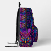 Mystic Owl Spirit Backpack - Wisdom & Magic Design Bedruckter Rucksack (Links)